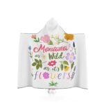 Montana Wild Flowers Hooded Blanket
