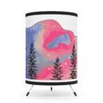 nortern lights Tripod Lamp with High-Res Printed Shade, USCA plug