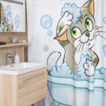 Cat Shower Curtains for Your Bathroom