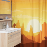 Sun Rise Shower Curtains