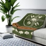 Sherpa Fleece Blanket - Bison Blanket Design