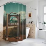 Glacier National Park Shower Curtain