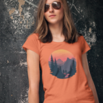 Forest Sunset T-Shirt - Nature-Inspired Apparel for Every Adventure | Unisex Softstyle T-Shirt