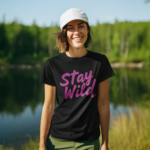 Stay Wild Graphic T-Shirt - Adventure-Inspired Outdoor Tee