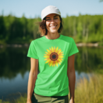 Big Flower Women's T-Shirt - Stylish Floral Print Tee | Soft, Comfortable & Trendy