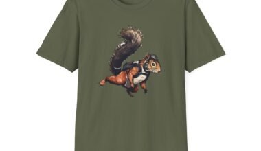 Playful Squirrel Unisex Softstyle T-Shirt