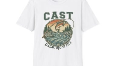 Montana Fishing Cast Unisex Softstyle T-Shirt