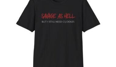 Savage as Hell Unisex T-Shirt – Funny Graphic Tee for Cuddle Lovers