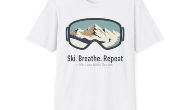 Ski Breathe Repeat T-Shirt for Winter Sports Enthusiasts