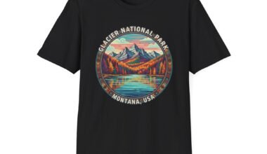 Glacier National Park Vintage Unisex T-Shirt