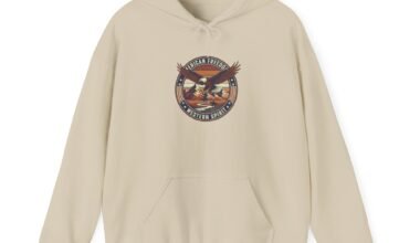 Eagle Crest Vintage Sunset Hoodie — American Freedom Graphic Sweatshirt