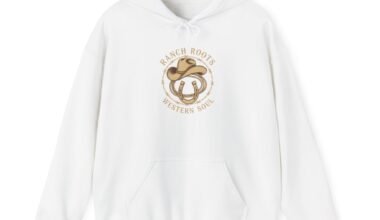 Ranch Roots Western Soul Hoodie — Cowboy Hat & Horseshoe Graphic