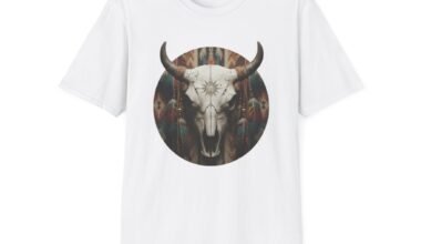Bohemian Skull Graphic Unisex T-Shirt