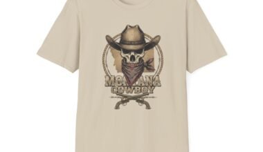 Montana Cowboy Skull Unisex Softstyle T-Shirt