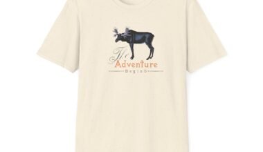 Moose Flat Graphic T-Shirt - Nature-Inspired Design for Outdoor Enthusiasts | Unisex Softstyle T-Shirt
