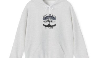 Montana Wild Explore Hoodie — Mountain Adventure Graphic Sweatshirt