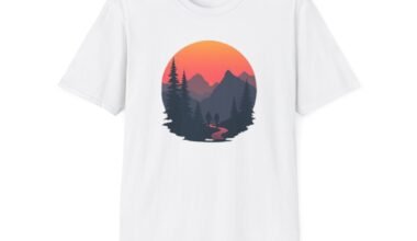 Forest Sunset T-Shirt - Nature-Inspired Apparel for Every Adventure | Unisex Softstyle T-Shirt
