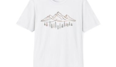 Mountain Landscape Unisex Softstyle T-Shirt