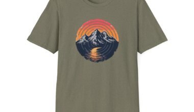 Retro Mountain T-Shirt - Vintage Adventure Style Tee for Outdoor Enthusiasts | Unisex Softstyle T-Shirt