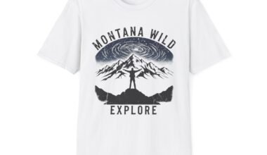 Montana Wild Explore T-Shirt - Unisex Adventure Tee for Nature Lovers