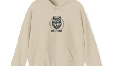 Wolf Logo Hoodie — Montana Outdoors Graphic Pullover
