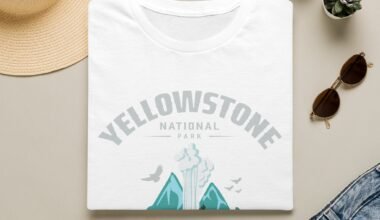 Yellowstone National Park Graphic T-Shirt — Mountain & Bison Nature Tee