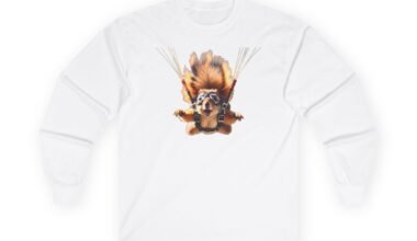 Squirrel Parachute Long Sleeve Tee